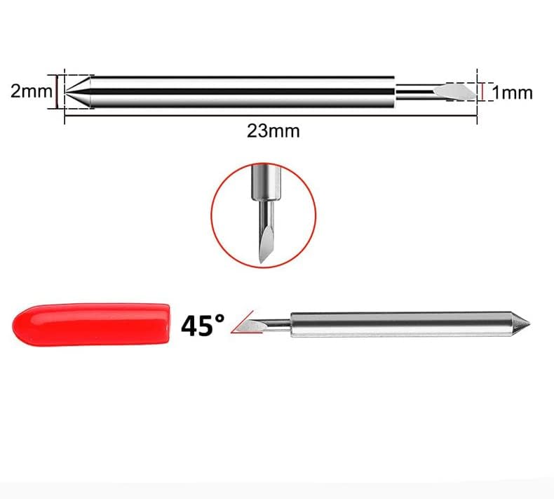 PLOOTA 90PCS Replacement Blades,60PCS 45°Standard Blades, 15PCS 30°Fine Point Blades and 15PCS 60°Deep Cut Blades - Image 3